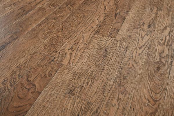 Restored hardwood flooring in family home